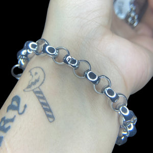 steel rolo bracelet