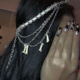 Adjustable Diva Headpiece (raccoon rib + coyote toe)