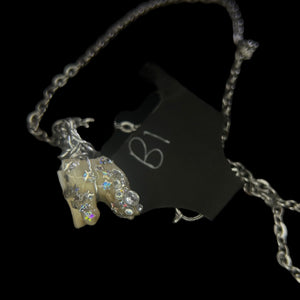 Steel Deer Tooth Necklace #B1 Yassified