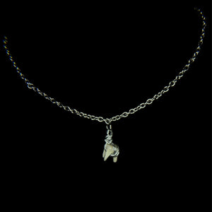 Steel Simple Raccoon Tooth Necklace