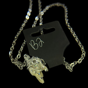 Steel Deer Tooth Necklace #B2 Yassified