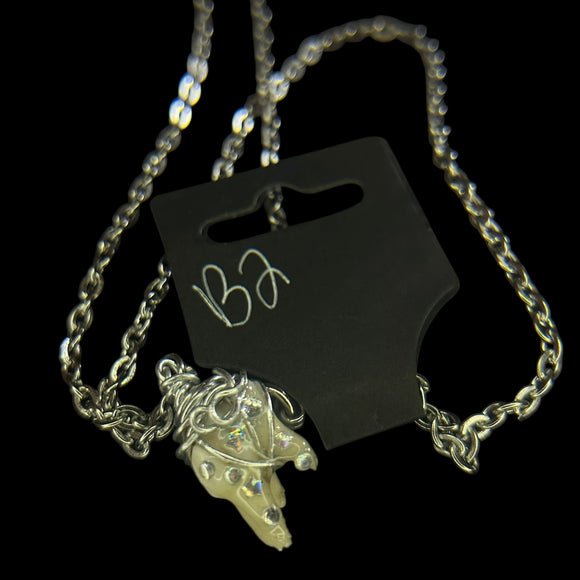 Steel Deer Tooth Necklace #B2 Yassified