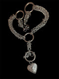 Steel Forget Me Not Rosary Chainmail Necklace