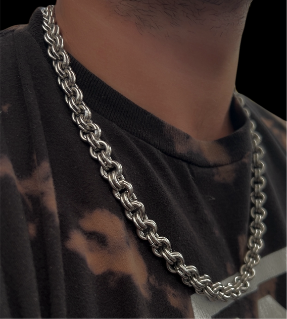 Steel Long Bicycle Chain Necklace