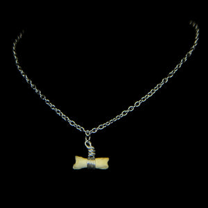 Steel Coyote Toe Bone Necklace