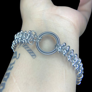 steel hoop circle bracelet