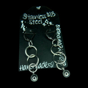Steel Mini Chain Earrings