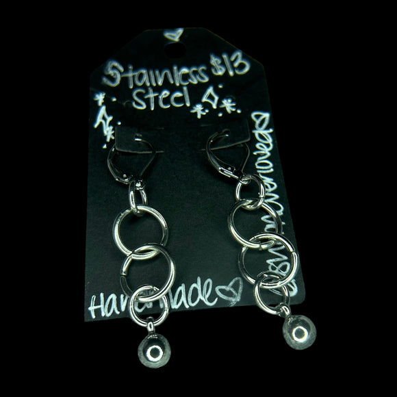 Steel Mini Chain Earrings