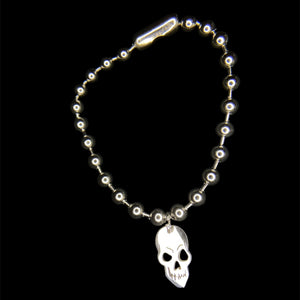 Steel Skull Ball Chain Bracelet