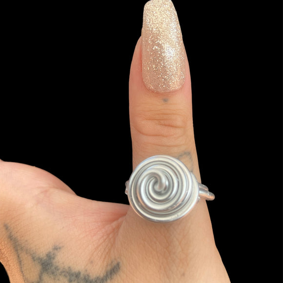 Steel Aluminum Spiral Ring ~