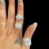 Steel Aluminum Spiral Ring ~