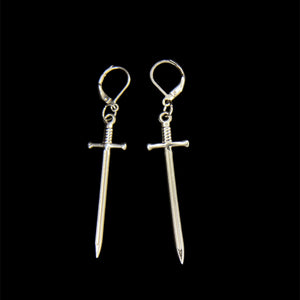 Steel Sword Earrings