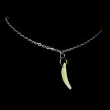 Steel Raccoon Tooth Necklace