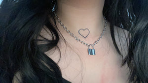 Steel Lock Necklace