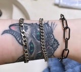 Steel Black Chain Bracelet