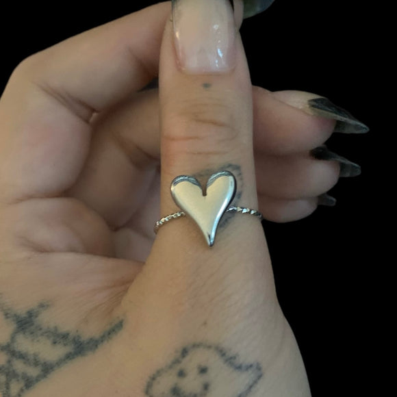 Steel Heart Ring ~