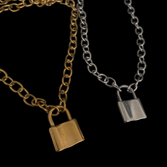 Steel Lock Necklace