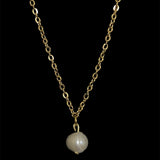 genuine freshwater pearl necklace.