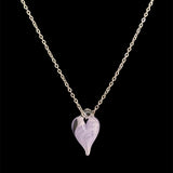 Purple Drip Heart Necklace!