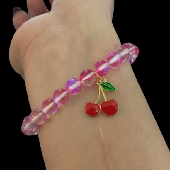 Cherry Glass Bracelet!