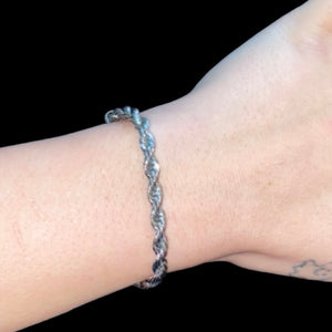 Rope Chain Steel Bracelet.