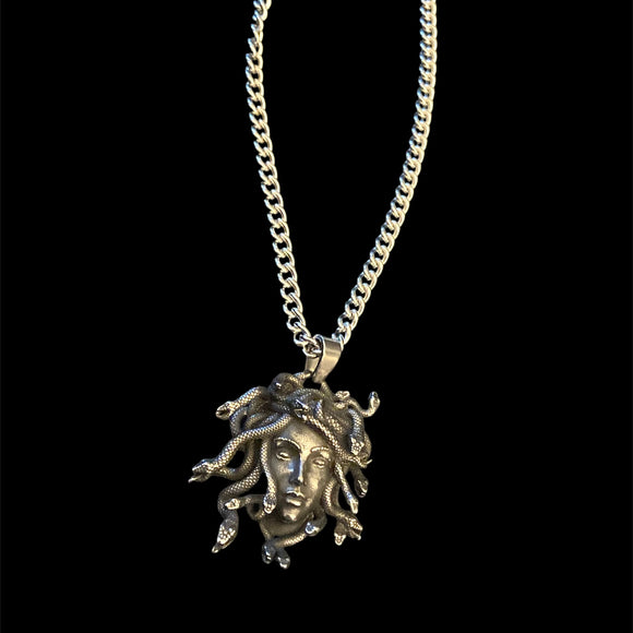 Medusa Steel Necklace