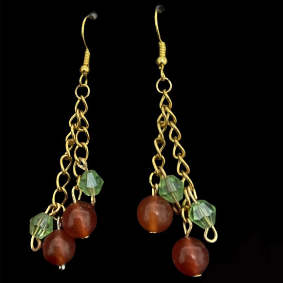 carnelian cherry earrings.