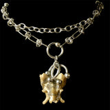 Steel Cat Sacrum Necklace