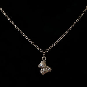 Small Silver Bear Necklace