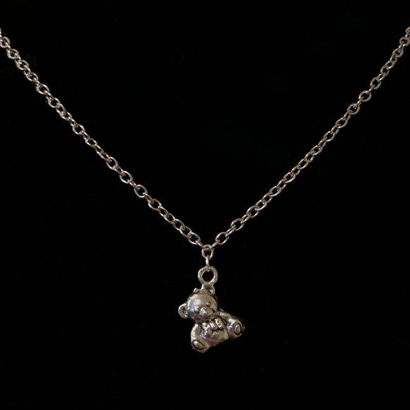 Small Silver Bear Necklace