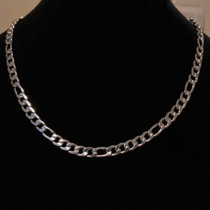 Figaro Steel Chain Necklace