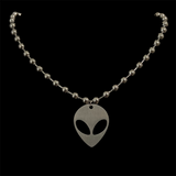 Steel Alien Necklace