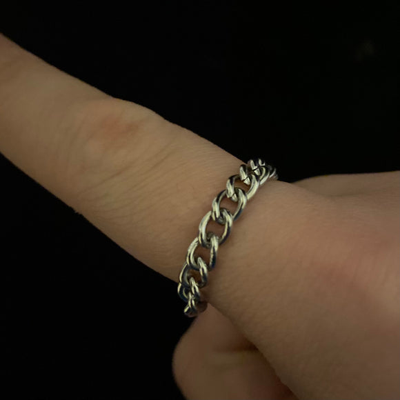 Thick Steel Chain Ring ~