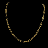Thin Paperclip Steel Chain Necklace