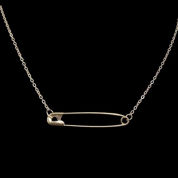 Statement Safety Pin Necklace