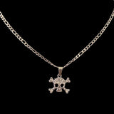 Rhinestone Skull Necklace