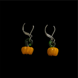 Steel Pumpkin Earrings