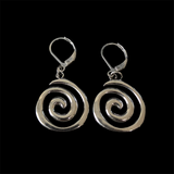 Steel Spiral Earrings