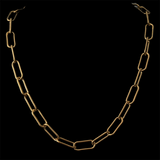 Steel Paperclip Chain Necklace