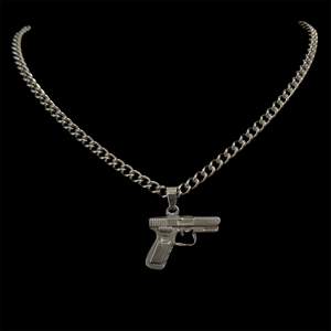 Steel Gun Necklace