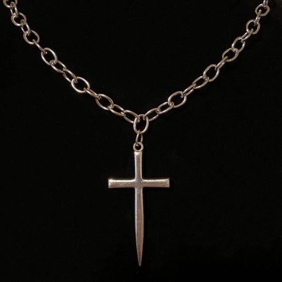 Point Cross Necklace