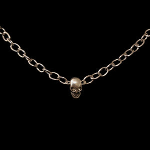Small Skull Connect Chain Necklace